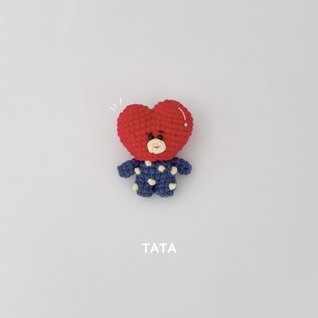 How to crochet your own BT21 TATA amigurumi plushie with cute details img 0324